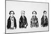Four of the Six Tolpuddle Martyrs Transported to Australia for Forming a Trade Union-null-Mounted Art Print