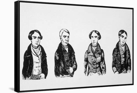 Four of the Six Tolpuddle Martyrs Transported to Australia for Forming a Trade Union-null-Framed Stretched Canvas