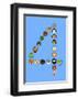 Four On Blue-null-Framed Giclee Print