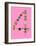 Four On Pink-null-Framed Art Print