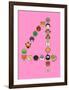 Four On Pink-null-Framed Giclee Print