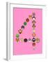 Four On Pink-null-Framed Giclee Print
