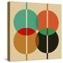 Four Overlapping Circles-Eline Isaksen-Stretched Canvas