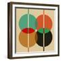 Four Overlapping Circles-Eline Isaksen-Framed Art Print