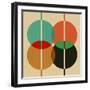 Four Overlapping Circles-Eline Isaksen-Framed Art Print