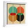 Four Overlapping Circles-Eline Isaksen-Framed Art Print