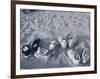 Four Pairs of Shoes on the Sand-Mitch Diamond-Framed Photographic Print