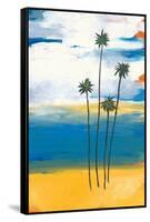 Four Palms-Jan Weiss-Framed Stretched Canvas