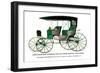 Four Passenger Extension Top Cut-Under Phaeton with Doors-null-Framed Art Print