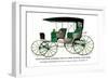 Four Passenger Extension Top Cut-Under Phaeton with Doors-null-Framed Art Print