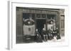 Four People and a Dog Outside a Cafe, France-null-Framed Photographic Print