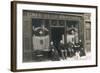 Four People and a Dog Outside a Cafe, France-null-Framed Photographic Print