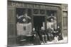 Four People and a Dog Outside a Cafe, France-null-Mounted Photographic Print