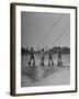 Four People Competing in the National Water Skiing Championship Tournament-Mark Kauffman-Framed Photographic Print