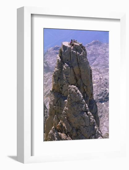 Four People on the Picos De Europa, Spain, Europe-Duncan Maxwell-Framed Photographic Print