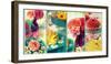 Four Pictures of Flowers with Dish-Alaya Gadeh-Framed Photographic Print