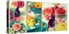 Four Pictures of Flowers with Dish-Alaya Gadeh-Stretched Canvas