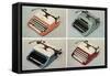 Four Portable Typewriters-null-Framed Stretched Canvas