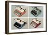 Four Portable Typewriters-null-Framed Art Print