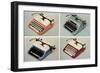 Four Portable Typewriters-null-Framed Art Print