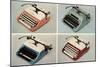 Four Portable Typewriters-null-Mounted Art Print