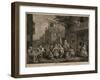 Four Prints of an Election, Plate 2: Canvassing for Votes, Engraved by Charles Grignion-William Hogarth-Framed Giclee Print