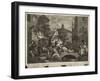 Four Prints of an Election, Plate 4: Chairing the Members-François Antoine Aviline-Framed Giclee Print