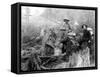 Four Prospectors Posed on Trail in Alaska During the Yukon Gold Rush in 1897-null-Framed Stretched Canvas