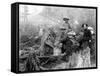 Four Prospectors Posed on Trail in Alaska During the Yukon Gold Rush in 1897-null-Framed Stretched Canvas