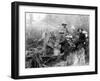 Four Prospectors Posed on Trail in Alaska During the Yukon Gold Rush in 1897-null-Framed Photo