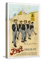 Four Public Schoolboys Enjoy Their Bars of Fry's Chocolate-Chas Pears-Stretched Canvas