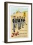 Four Public Schoolboys Enjoy Their Bars of Fry's Chocolate-Chas Pears-Framed Art Print