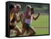 Four Racing Runners-null-Framed Stretched Canvas