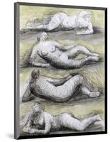 Four Reclining Nudes, 1979-Henry Spencer Moore-Mounted Premium Giclee Print