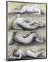 Four Reclining Nudes, 1979-Henry Spencer Moore-Mounted Premium Giclee Print