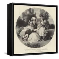 Four Royal Pirncesses-Franz Xaver Winterhalter-Framed Stretched Canvas
