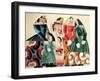 Four Russian Peasants with a Child-Pavel Tchelitchev-Framed Giclee Print