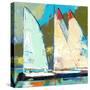 Four Sailboats-Beth A. Forst-Stretched Canvas