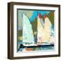 Four Sailboats-Beth A. Forst-Framed Art Print