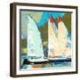 Four Sailboats-Beth A. Forst-Framed Art Print