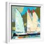 Four Sailboats-Beth A. Forst-Framed Art Print