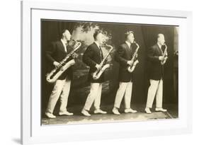 Four Saxophones-null-Framed Art Print