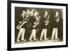 Four Saxophones-null-Framed Art Print