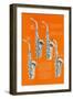 Four Saxophones-null-Framed Art Print