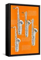 Four Saxophones-null-Framed Stretched Canvas