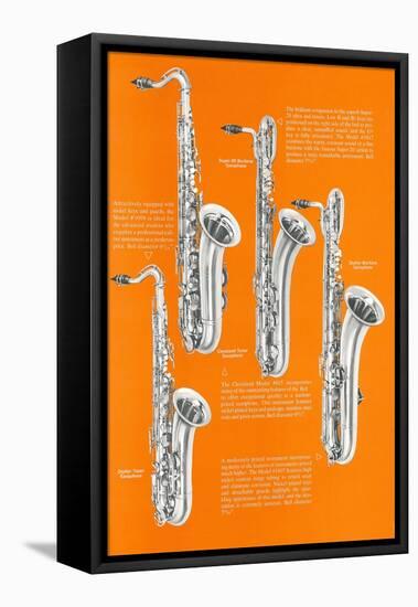 Four Saxophones-null-Framed Stretched Canvas