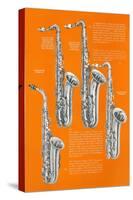 Four Saxophones-null-Stretched Canvas