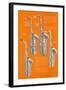 Four Saxophones-null-Framed Art Print