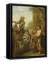 Four Scenes from 'Don Quixote': Don Quixote and Sancho Panza after the Battle with the Gallant…-John Vanderbank-Framed Stretched Canvas