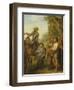 Four Scenes from 'Don Quixote': Don Quixote and Sancho Panza after the Battle with the Gallant…-John Vanderbank-Framed Giclee Print